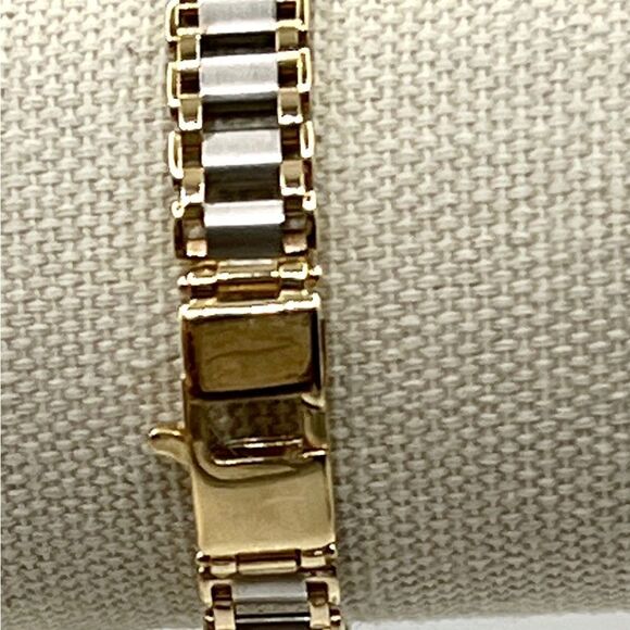 New 14k Italian Gold Men's 8-1/4" Two-Tone Link Bracelet, 18 grams - Picture 11 of 13